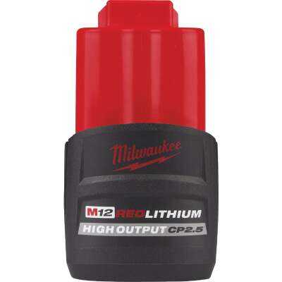 Milwaukee M12 REDLITHIUM Lithium-Ion High Output 2.5 Ah Battery Pack