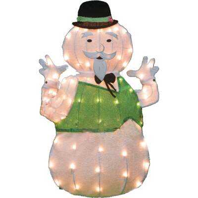 Rudolph 32 In. LED 2D Sam The Snowman Holiday Yard Art